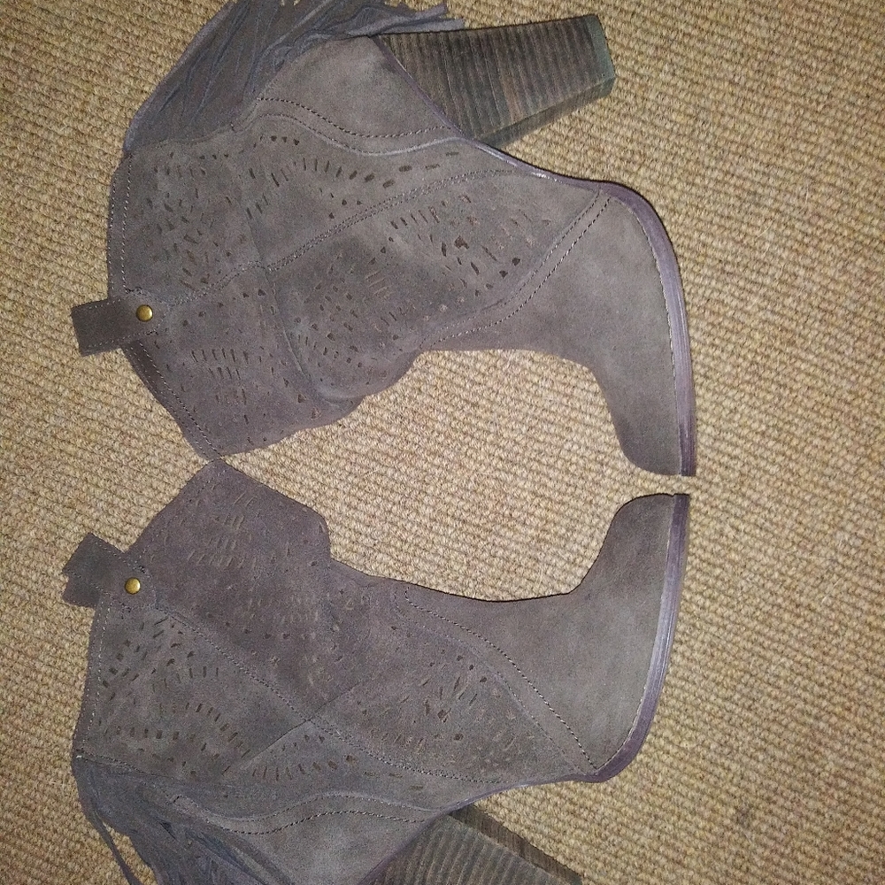 Naughty Monkey Fringe Booties